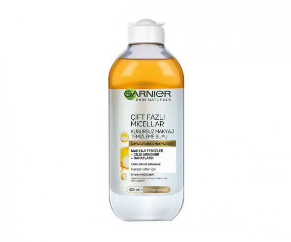 Garnier Çift Fazlı Micellar Kusursuz Makyaj Temizleme Suyu 400 Ml