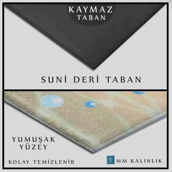 PAMUK HALI Renkli Geometrik Çizgiler Otantik 3d Dekoratif Modern - 2