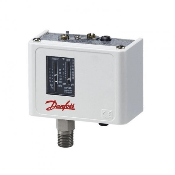 Danfoss 060-117166 KP 5 Yüksek Basınç Otomatik Resetli Presostat (Fan Kontrol) - 2