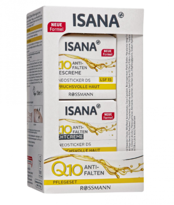 Isana Cilt Q10 Bakım Seti Kırışıklık Önleyici, Gündüz-Gece-Göz Kr - 1