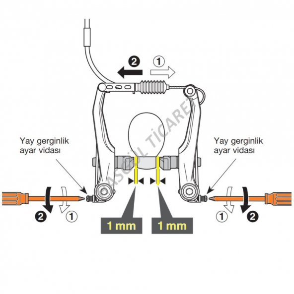 HSGL BİSİKLET FREN TAKIM PLASTİK  KOMPLE SET - 4