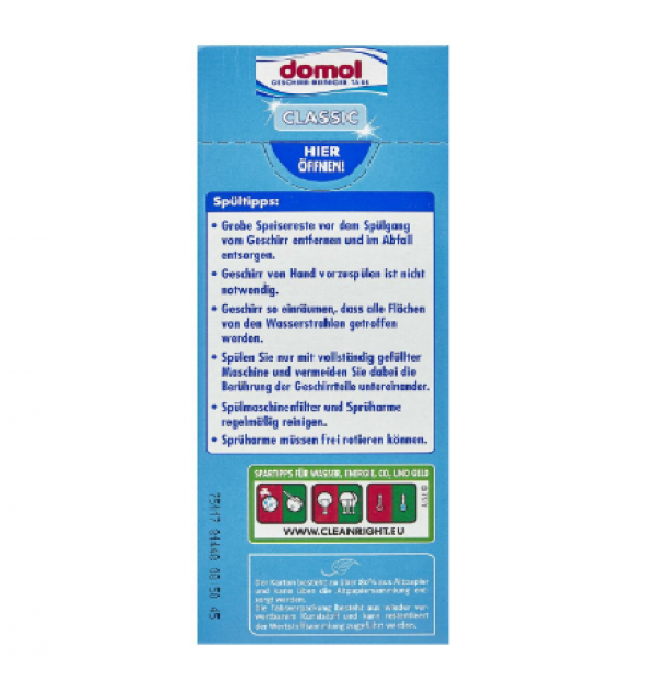 Domol Bulaşık Makinesi Tableti Klasik 60 adet - 2