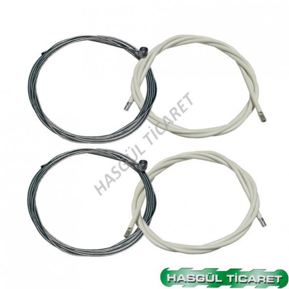 HSGL BİSİKLET FREN BEYAZ DIŞ KABLO VE TEL SET - 2