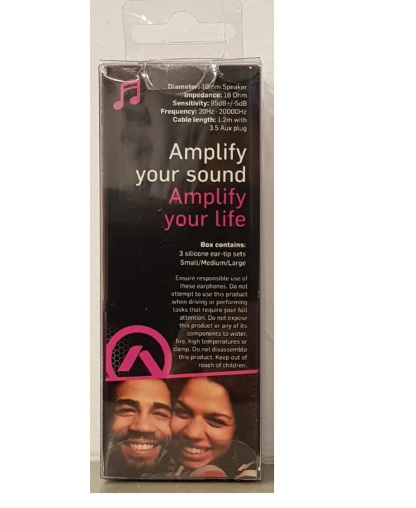 Amplify Revolutionary Series Kulakiçi Kulaklık Pembe 1002-BKPK - 2