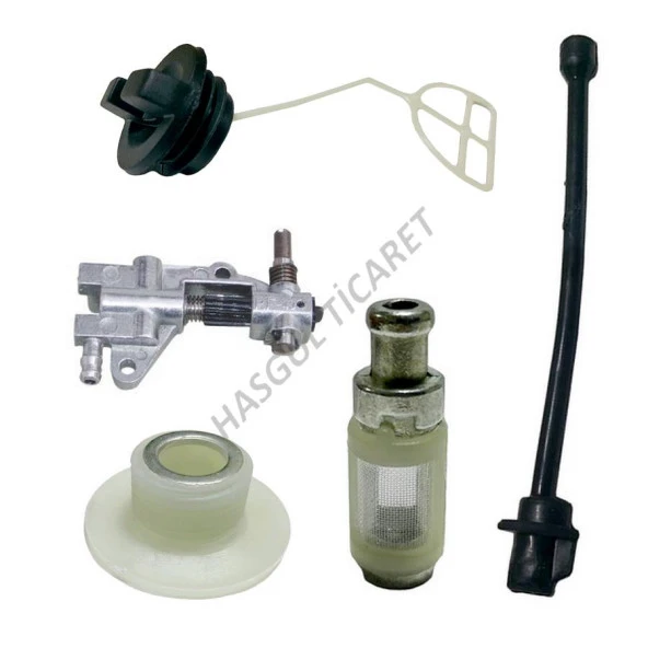 HSGL MOTORLU TESTERE YAĞ POMPA DİŞLİ FİLTRE HORTUM SET - 5