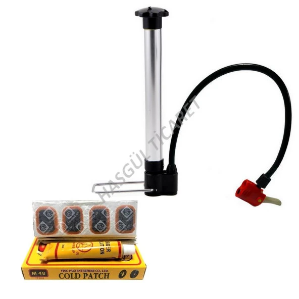 POMPA KNT 01 ÇİFT UCLU ve M48 YAMA SET - 3