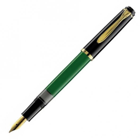 Dolma Kalem Pelikan M150 - M151 Yeşil Siyah Fine Uç