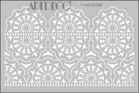 Artdeco Stencil Boyama Kalıp Şablonları, 21x29 cm