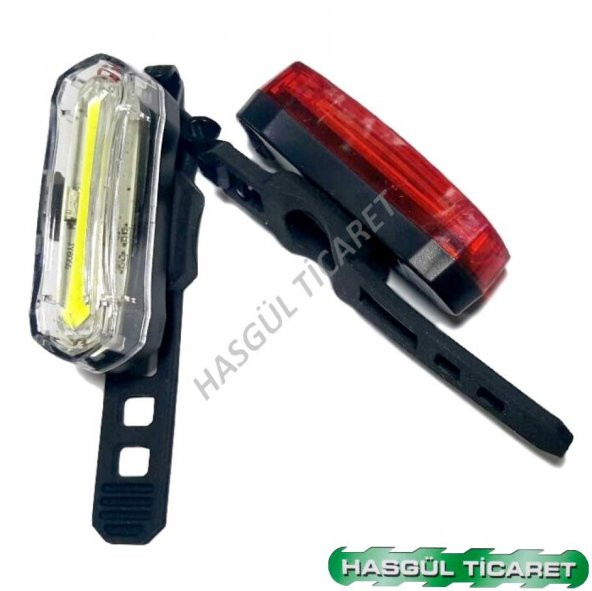 HSGL BİSİKLET ÖN ARKA FAR USB ŞARJLI JY-6055 - 2