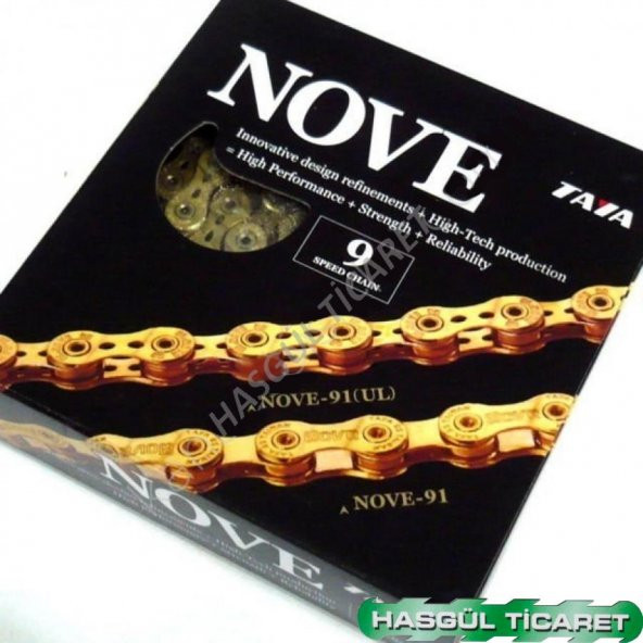 BİSİKLET NOVE -91 MTB ZİNCİR ( 9LU) GOLD RENK HSGL - 2
