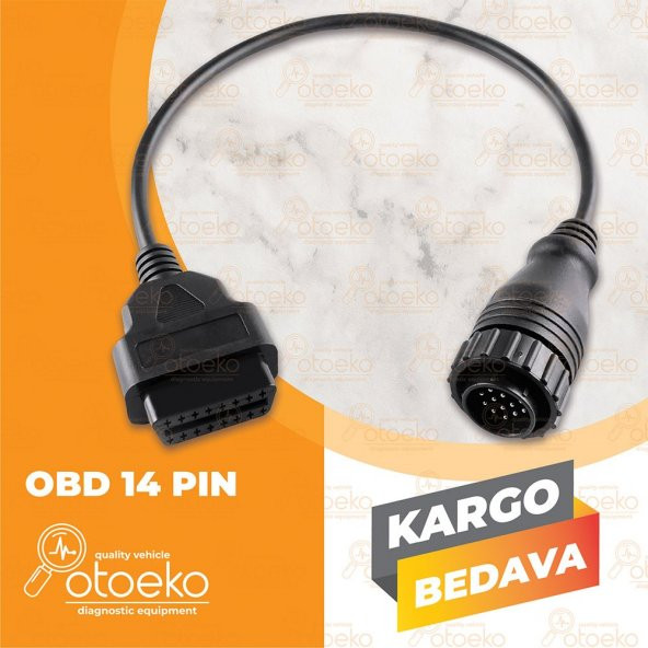 Obd 14 Pin - Obd2 Dönüştürücü Kablo Soketi Delphi Autocom Würth