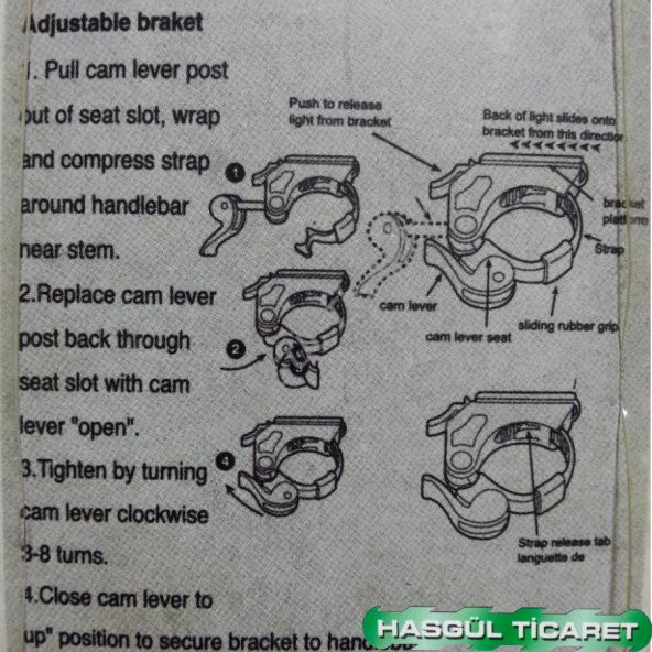 HSGL BİSİKLET JY-180 Ön Far Power Ledli 0.5W - 2