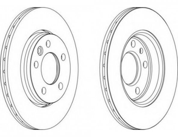 FERODO - VOLKSWAGEN TRANSPORTER T5 ARKA FREN DİSKİ 2.0-2.5[280mm] - 2