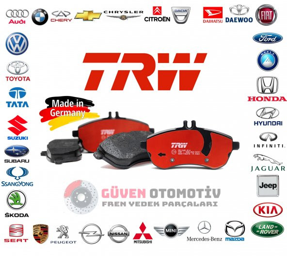 TRW- HONDA CİVİC ÖN FREN BALATA 2007-2012 - FD6 ve 2012-2016 FB7