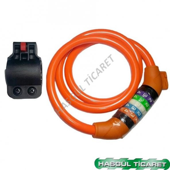 ŞİFRELİ 12X100 APARATLI TURUNCU KİLİT - 2