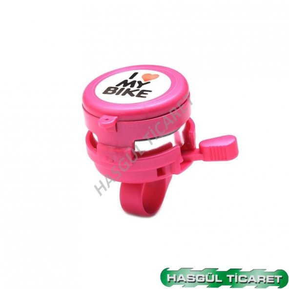 Hsgl Bisiklet Pembe Aynalı Zil Uyarı Ve İkaz Bisiklet Aksesuar
