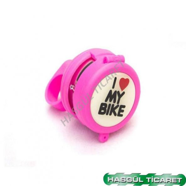 Hsgl Bisiklet Pembe Aynalı Zil Uyarı Ve İkaz Bisiklet Aksesuar - 2