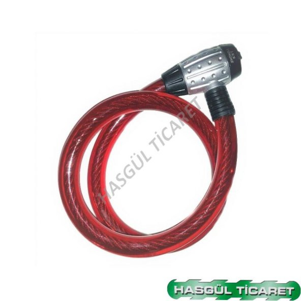 HSGL HALAT KİLİT ANAHTARLI KIRMIZI 25 x150 cm - 2