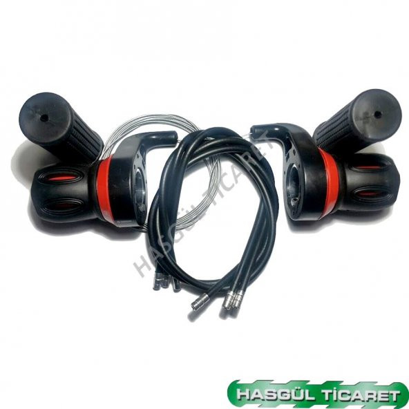 HSGL BİSİKLET VİTES KOLU KOLDAN KIRMIZI 7x3 RAKAMLI - 2