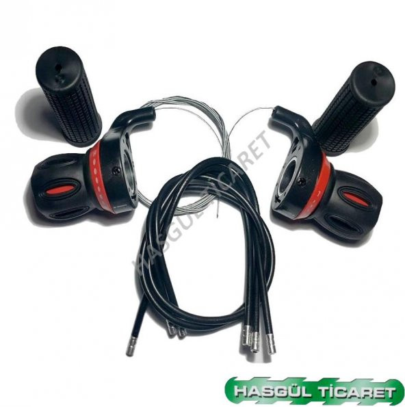 HSGL BİSİKLET VİTES KOLU KOLDAN KIRMIZI 7x3 RAKAMLI - 3