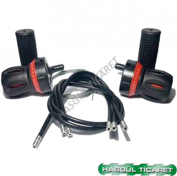 HSGL BİSİKLET VİTES KOLU KOLDAN KIRMIZI 7x3 RAKAMLI - 4