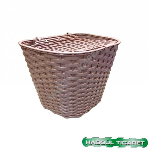 Hsgl Bisiklet Ön sepet Hsır Görünümlü Plastik Kahverengi 26 jant