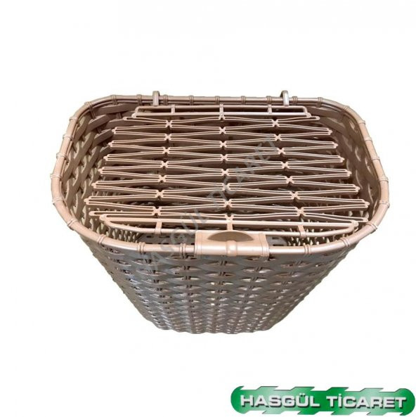 Hsgl Bisiklet Ön sepet Hsır Görünümlü Plastik Kahverengi 26 jant - 2