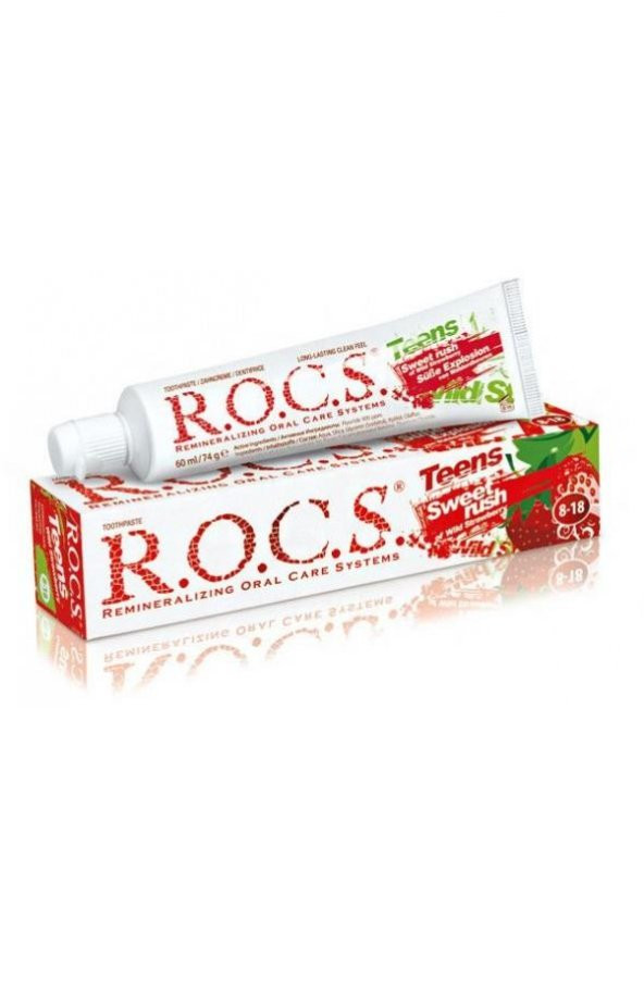 Rocs Teens 8-18 Yaş Yaban Çileği Diş Macunu 60 ml