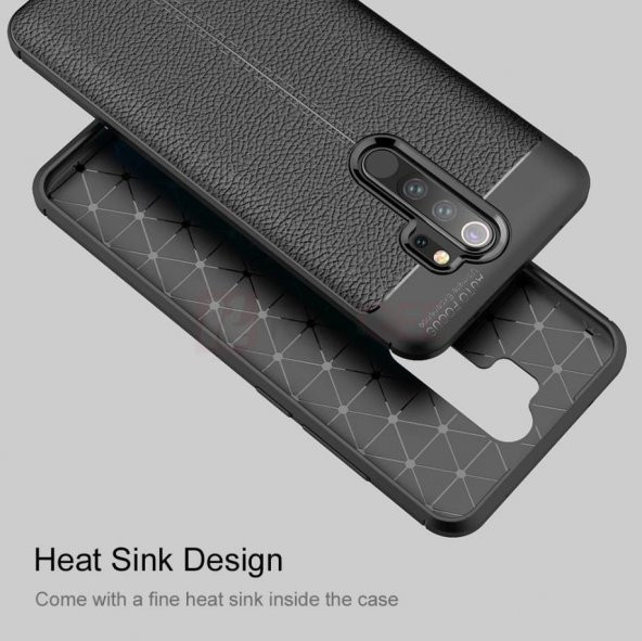 Xiaomi Redmi Note 8 Pro Kılıf Deri Desenli Kamera Korumalı Silikon - 4
