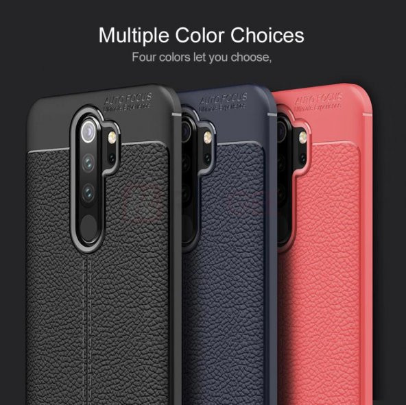 Xiaomi Redmi Note 8 Pro Kılıf Deri Desenli Kamera Korumalı Silikon - 5