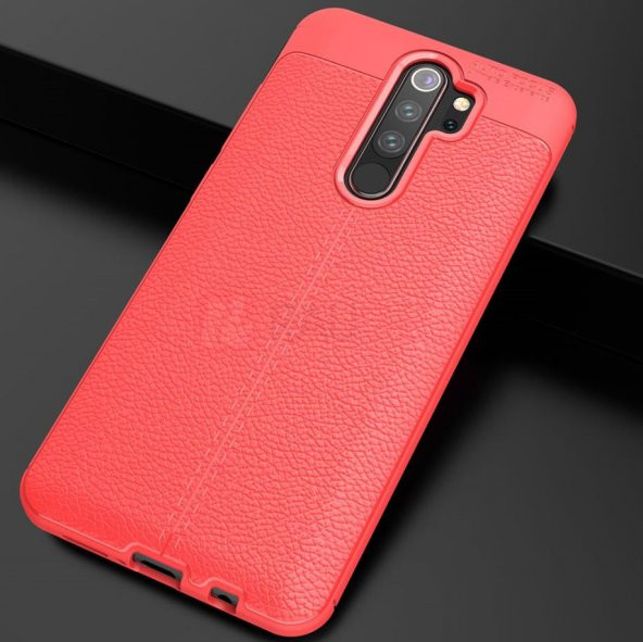 Xiaomi Redmi Note 8 Pro Kılıf Deri Desenli Kamera Korumalı Silikon - 7