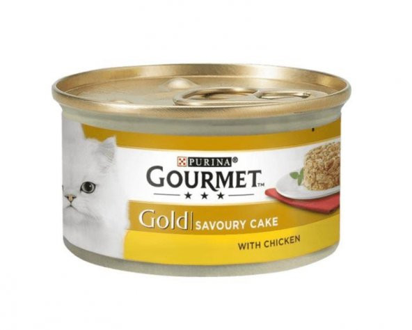 Gourmet Gold Savoury Cake Tavuk ve Havuçlu Kedi Konservesi 85 Gr