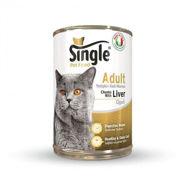 Single Ciğerli Kedi Konservesi 415 gr