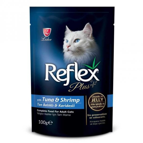 Reflex Plus Ton Balıklı Karidesli Kedi Konservesi 100 Gr