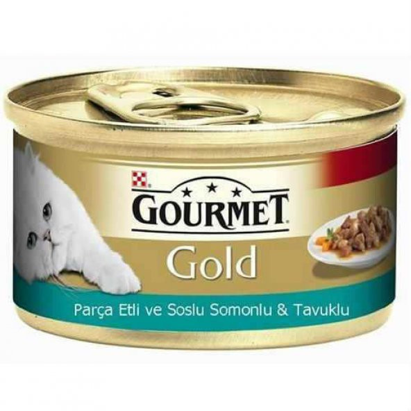 Gourmet Gold Somonlu Tavuklu Kedi Konservesi 85 Gr.