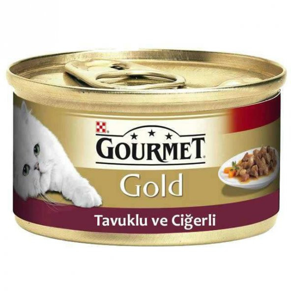 Gourmet Gold Tavuklu Ciğerli Kedi Konservesi 85 gr