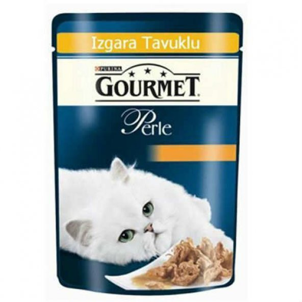 Gourmet Perle Izgara Tavuklu Yaş Kedi Maması 85 Gr