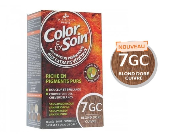 Color Soin Saç Boyası 7GC - Blond Dore Cuıvre