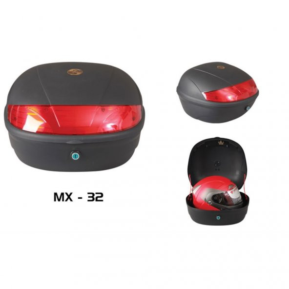 MAXEM MX32 MOTOSİKLET ARKA ÇANTA SİYAH 32 LT