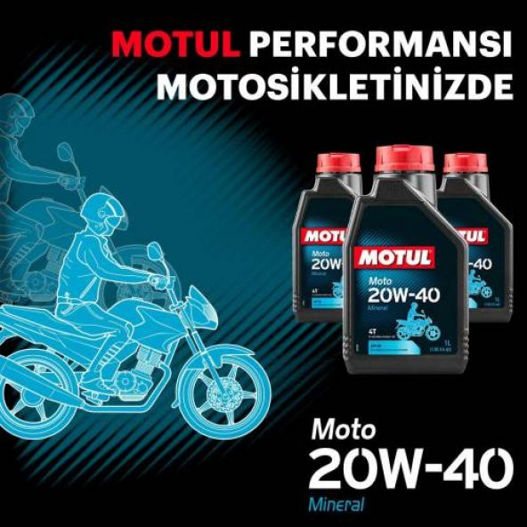 MOTUL MİNERAL 20W-40 MOTOSİKLET YAĞI 1 LT