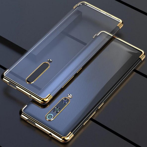 Oppo RX17 Pro Köşeleri Renkli Şeffaf Kamera Korumalı Kılıf - 8