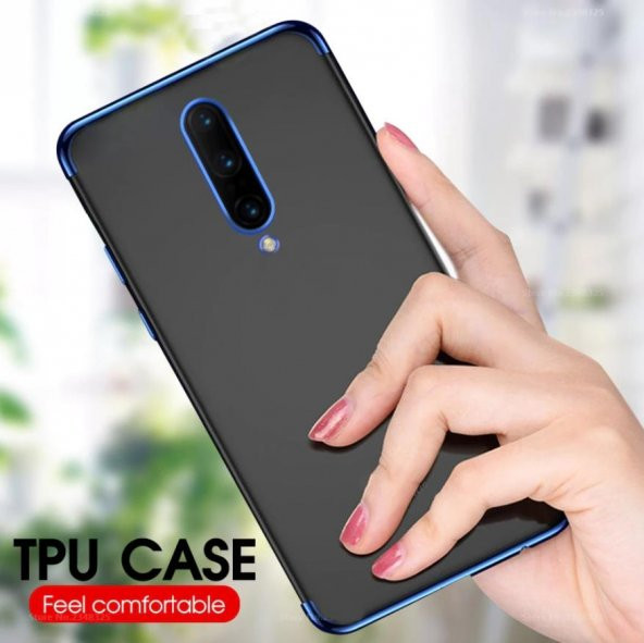 Oppo RX17 Pro Köşeleri Renkli Şeffaf Kamera Korumalı Kılıf - 9