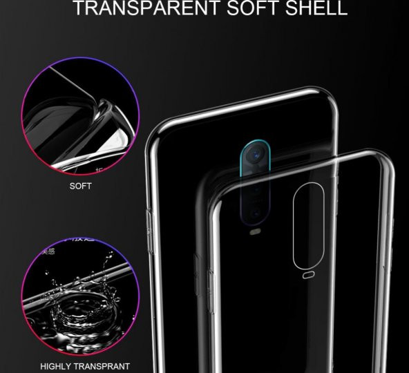 Oppo RX17 Pro İnce Şeffaf Sararmaz Süper Silikon Kılıf - 3