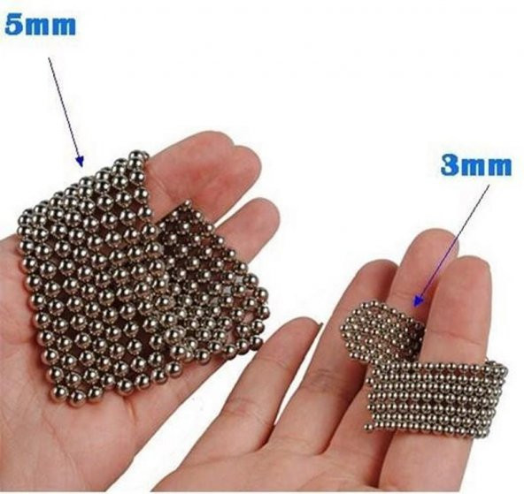 6 FARKLI KARIŞIK RENKLİ SİHİRLİ MANYETİK TOPLAR NEODYUM MIKNATIS BİLYE 216 ADET 5 MM NEO CUBE Neodymium - 9