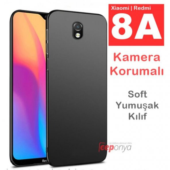 Xiaomi Redmi 8A Kamera Korumalı Kaliteli Mat Soft Silikon Kılıf