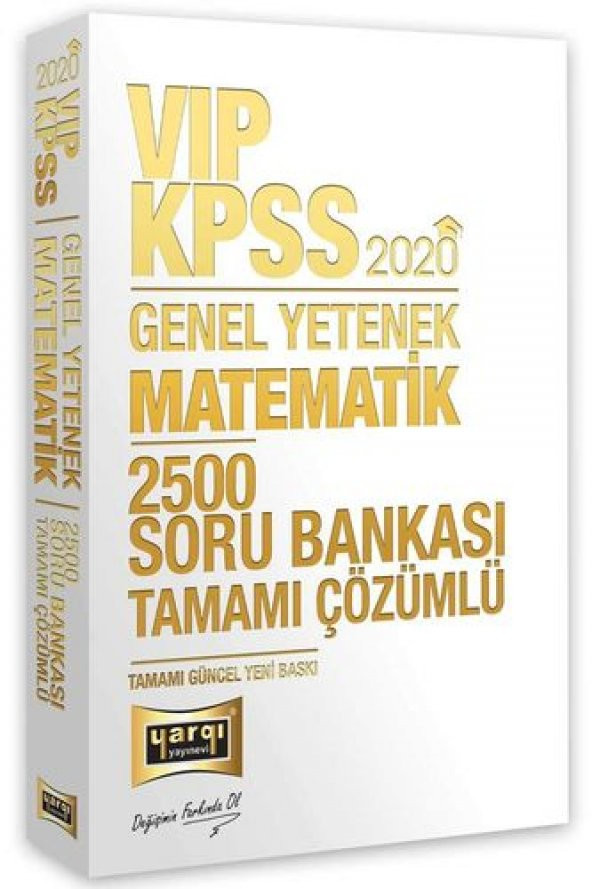Yargı 2020 KPSS VIP Matematik Tamamı Çözümlü 2500 Soru Bankası
