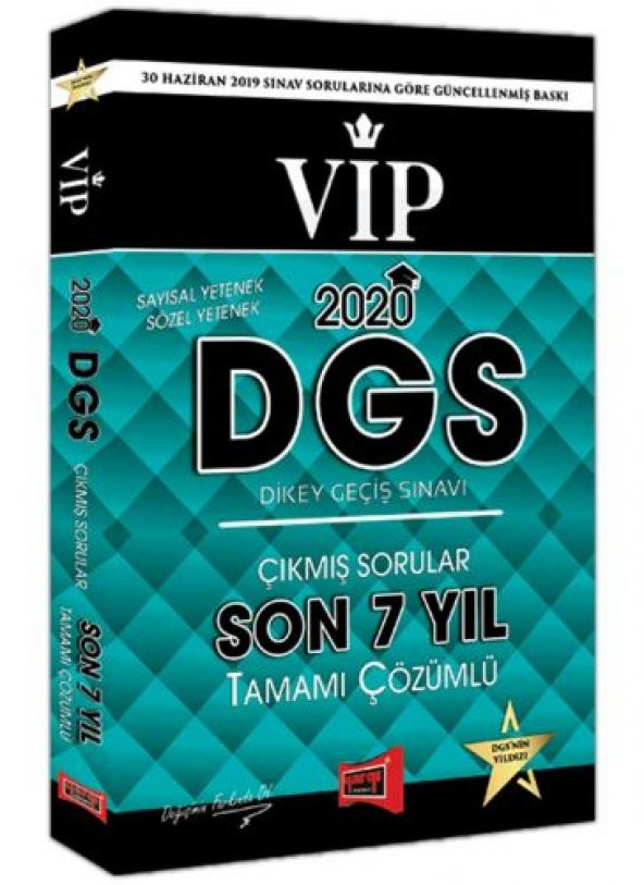Yargı 2020 DGS VIP Sayısal Sözel Yetenek Son 7 Yıl Çıkmış Sorular