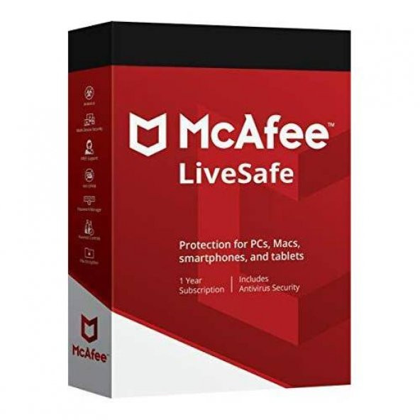 McAfee LiveSafe 2019 Antivirus - 5 Yıl - 7 PC - 1
