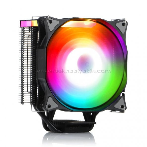 Dark Freezer X126, 12cm Adreslenebilir RGB LEDli, Intel & AMD Uyumlu, 4pin PWM Fanlı, 4x Isı Borusu, Direkt Kontak İşlemci Soğutucu (DKCCX126)