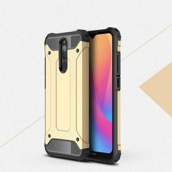 Xiaomi Redmi 8 Armor Hybrid Ultra Koruma Zırh Kılıf - 3